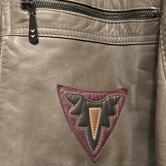 Vintage Mabrun Leather / Wool Coat made in Italy. - Picture 2 of 11